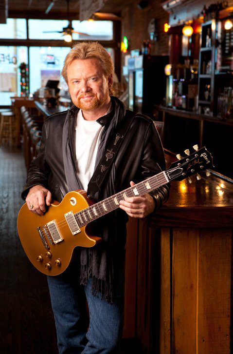 Lee Roy Parnell with his guitar