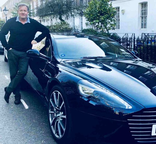 Marion Shalloe ex-husband Piers Morgan is infront of a car