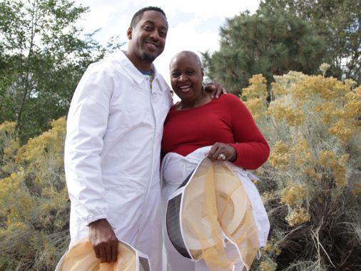 Jaleel White with his mother, Gail
