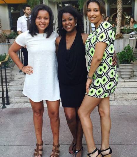 Lori Stokes with her daughters